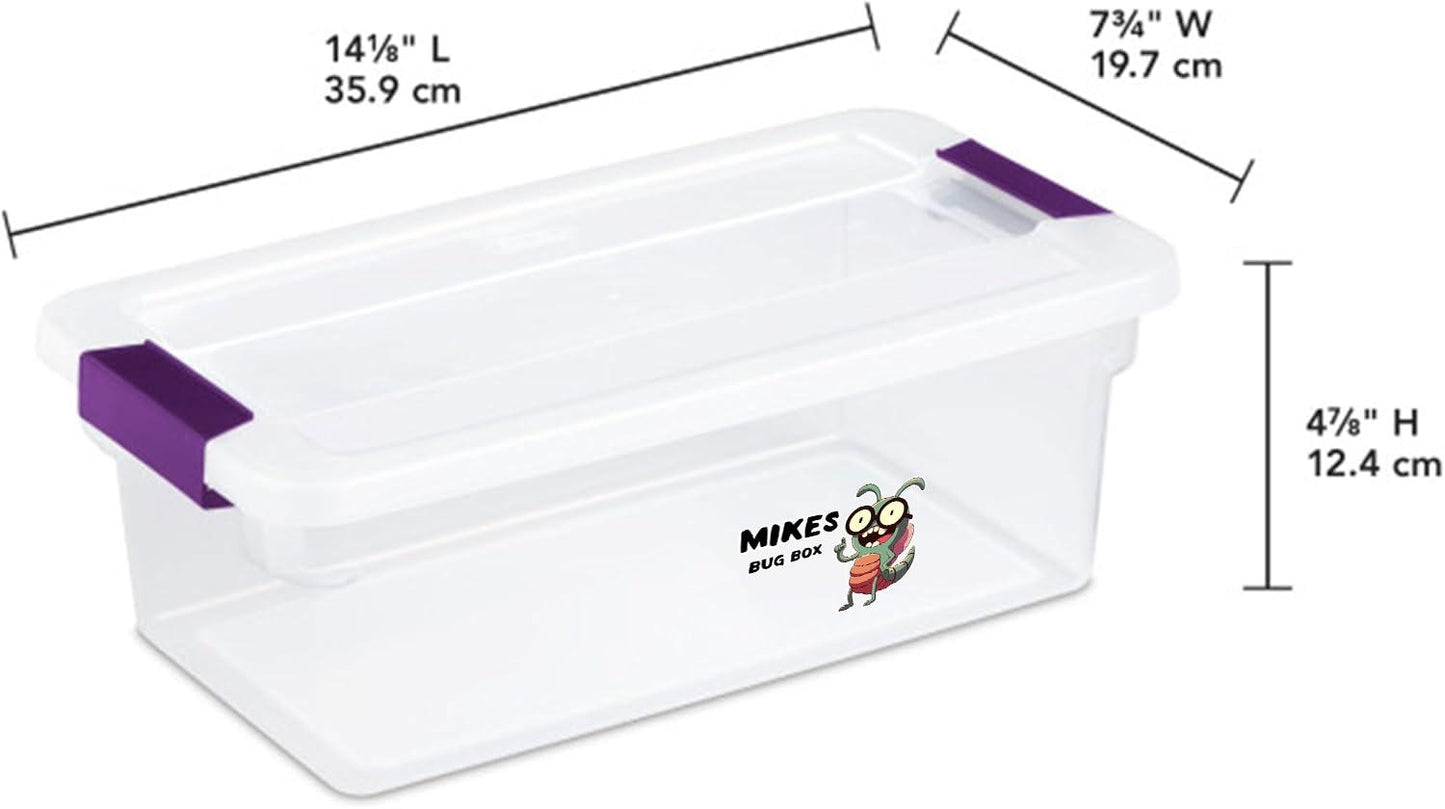 Latching 6-Quart Isopod Enclosure (Complete Setup)