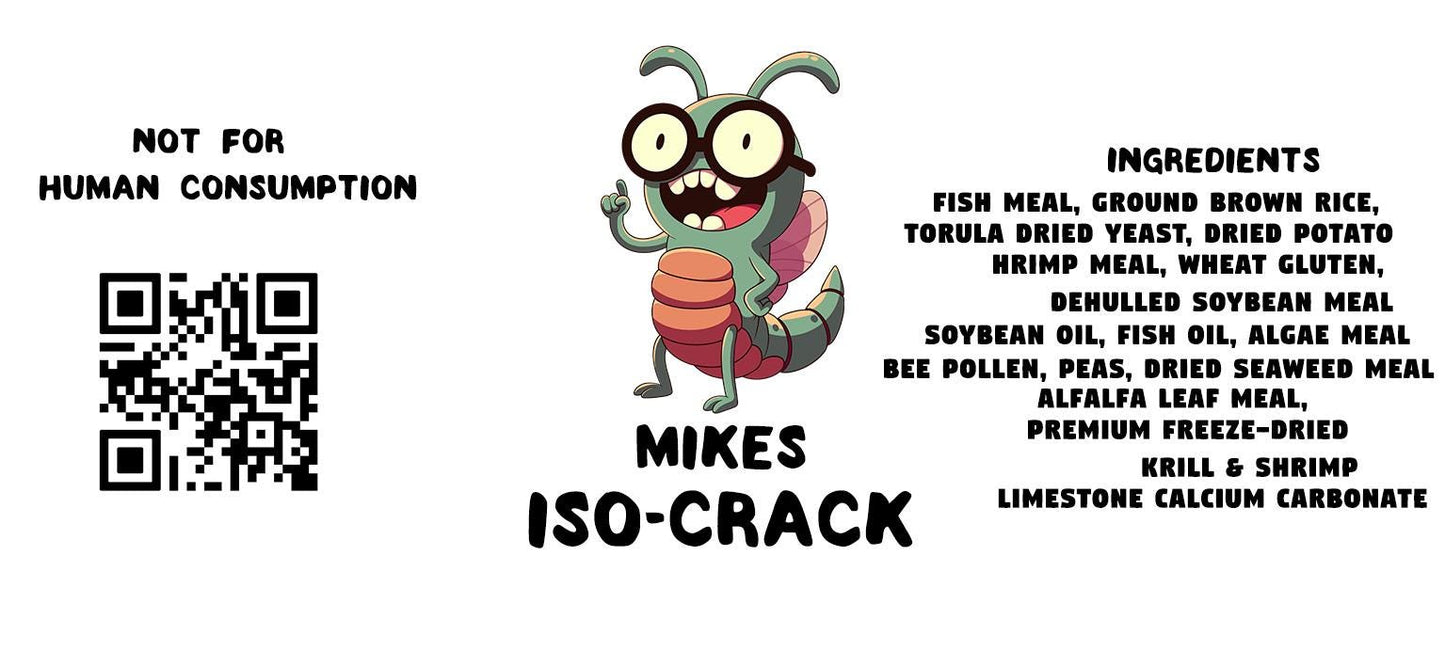 Mikes Iso-Crack | Isopod Food, Isopod Treat, Premium Bug Food, Insect Food, Arthropod Diet, Pod, Springtail Food, Springtail Diet, Bioactive