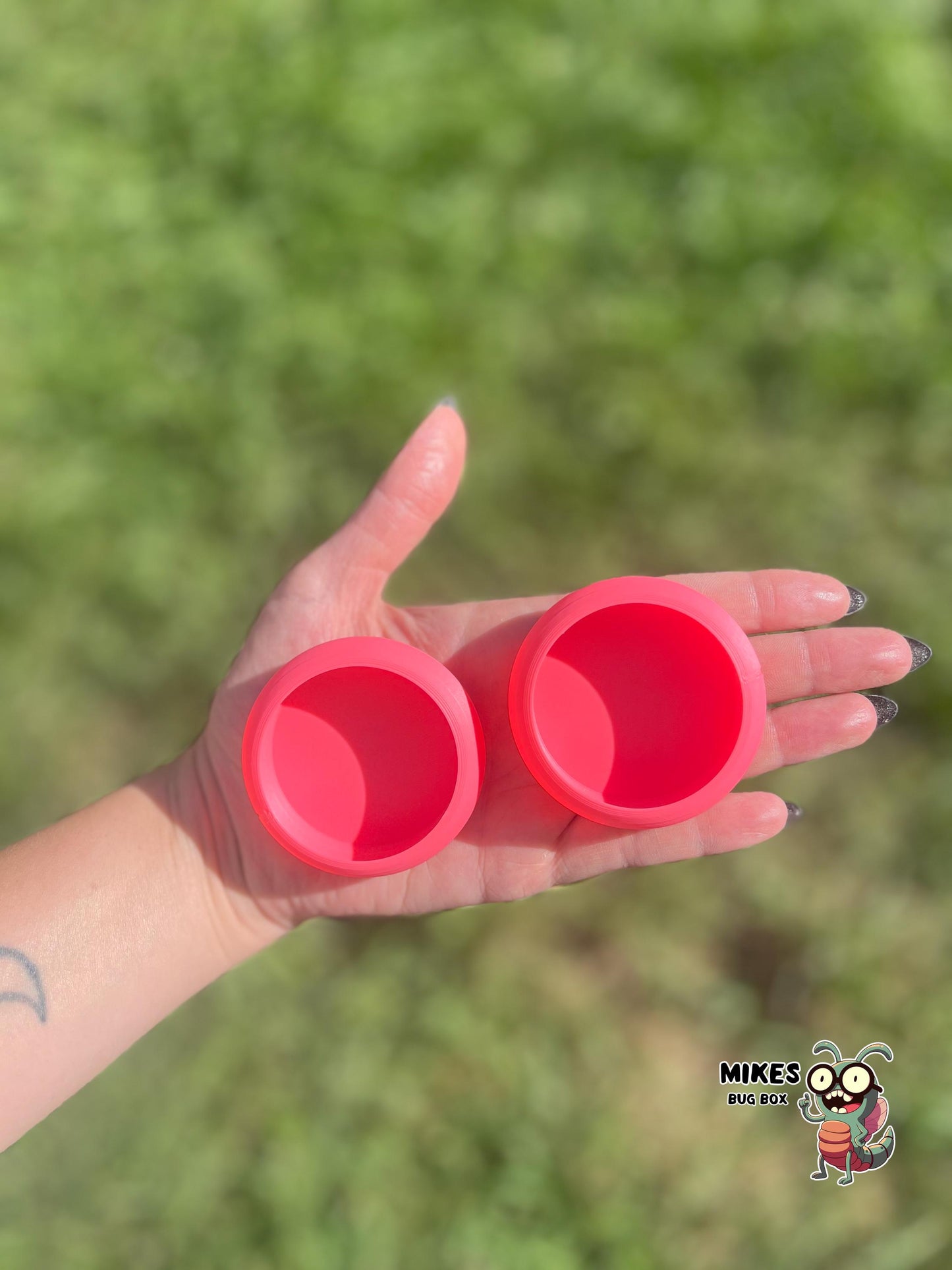 2-Pack Reptile “No Escape” Feeder Bowl – Custom Color Choice