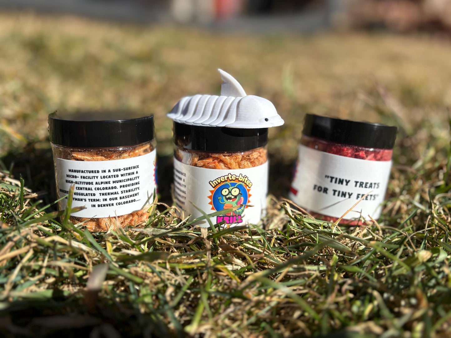 Inverte-bites Isopod/Invertebrate Treat Variety – Carrot, Strawberry & Krill | Natural Invertebrate Snacks